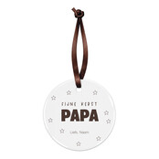 Kerstbal | Fijne kerst papa | Op maat gemaakt