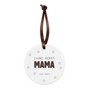 Kerstbal | Fijne kerst mama | Op maat gemaakt