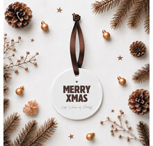 Kerstbal | Merry Xmas | Op maat gemaakt