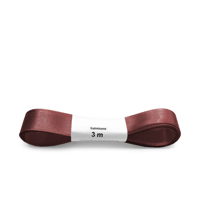 Satijnlint | Bruin | 3 meter