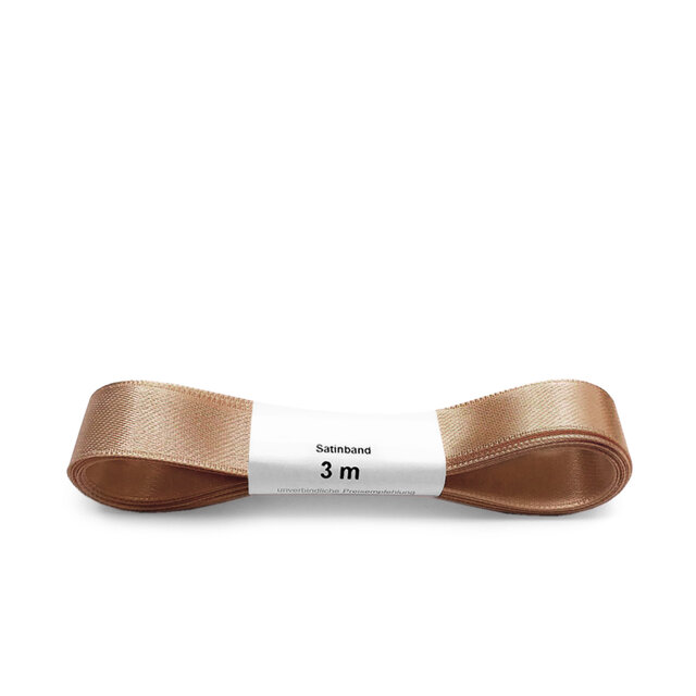 Satijnlint | Goudbruin | 3 meter