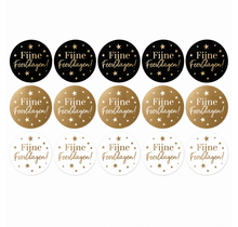 Sticker | Fijne Feestdagen | 3 CM | 15 stuks