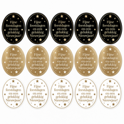 Sticker | Fijne Feestdagen | 4,5 CM | 15 stuks