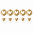 winkeltjevananne.nl Sticker | Hartje Goud/wit | 10 stuks