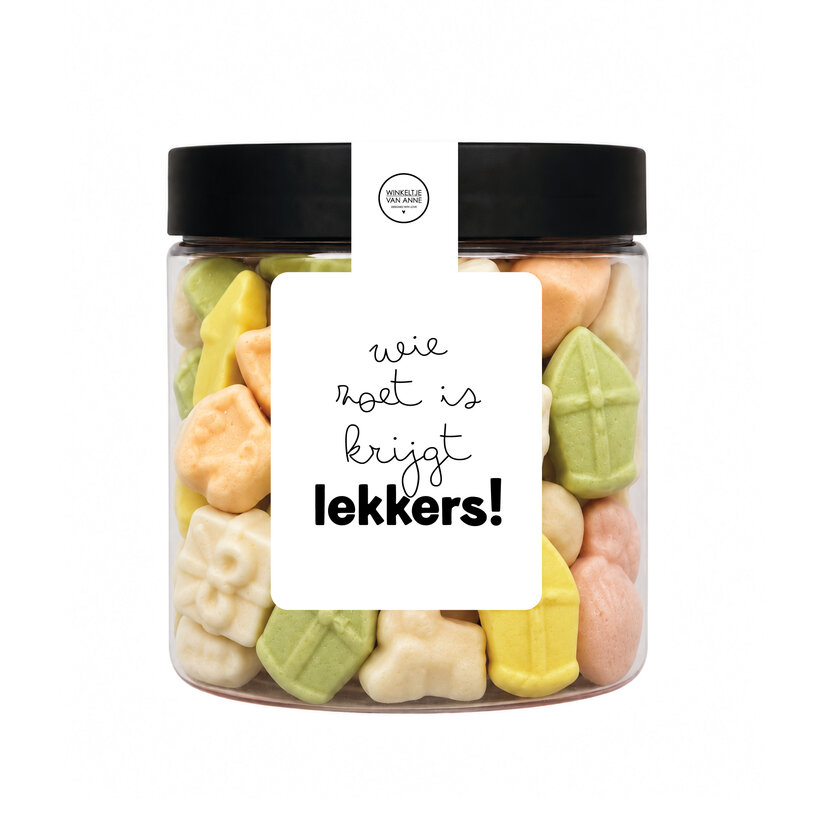 Smulpotje | Schuimpjes | Wie zoet is krijgt lekkers!