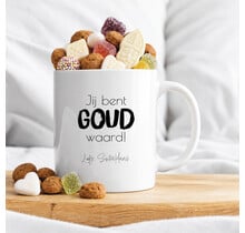 Mok | Sinterklaas | Met strooigoed | Jij bent goud waard!
