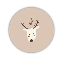 Onderzetter | Rendiertje | Kerst | Feestdagen