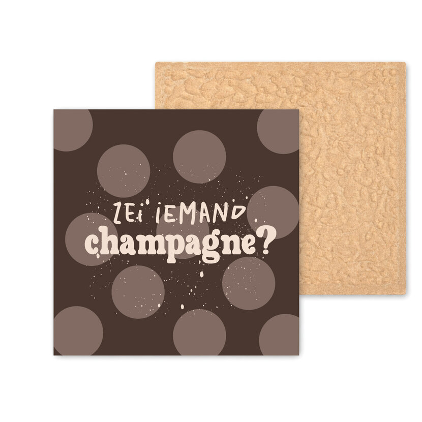 Kleurrijke tegel | 11 CM | Zei iemand champagne?