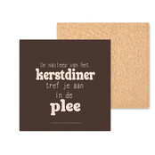 Kleurrijke tegel | 11 CM | Kerstdiner in de plee | Wc tegel