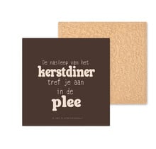 Kleurrijke tegel | 11 CM | Kerstdiner in de plee | Wc tegel