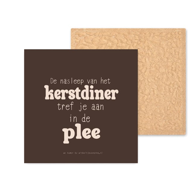 Kleurrijke tegel | 11 CM | Kerstdiner in de plee | Wc tegel