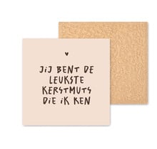 Kleurrijke tegel | 11 CM | Kerstmuts