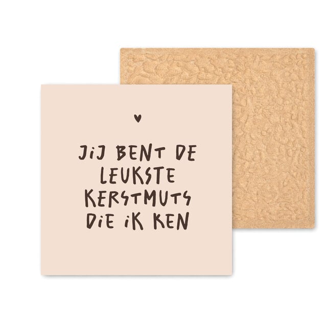 Kleurrijke tegel | 11 CM | Kerstmuts