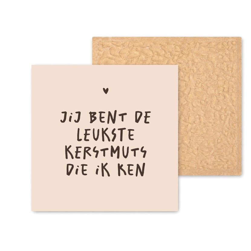 Kleurrijke tegel | 11 CM | Kerstmuts