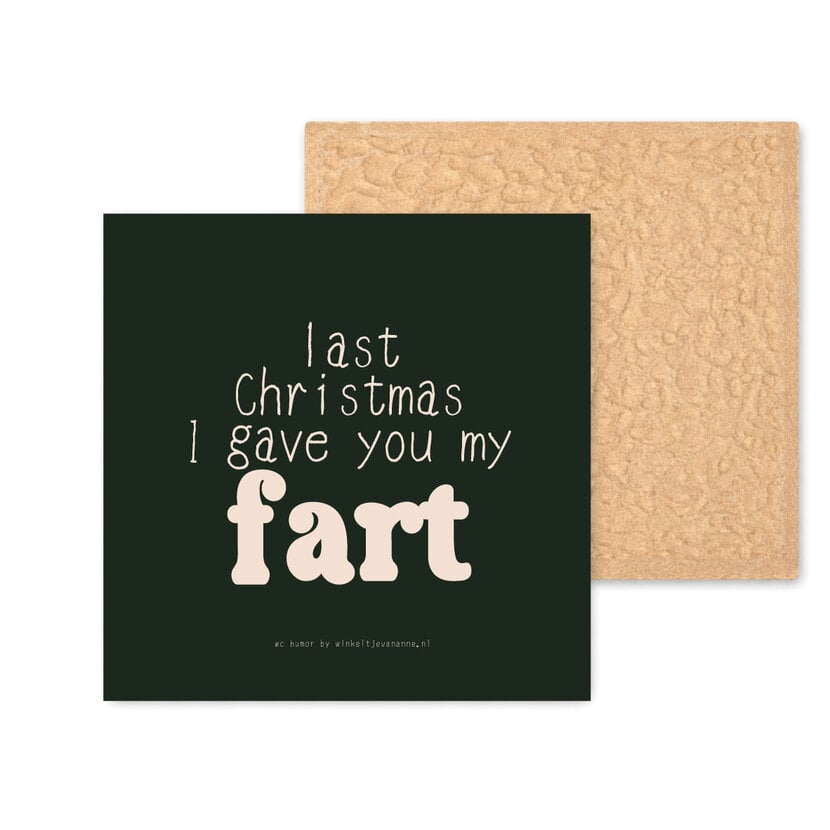 Kleurrijke tegel | 11 CM | I gave you my fart | Wc tegel