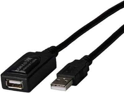 Proline USB2.0 Repeater Kabel 5m actief, USB-A Jack naar USB-A Plug