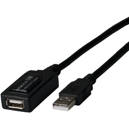 Proline USB2.0 Repeater Kabel 5m actief, USB-A Jack naar USB-A Plug
