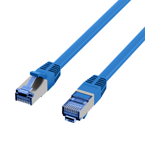 Proline Patchkabel S/FTP, AWG27, Cat6A, 500Mhz, LSOH, blauw, 3m