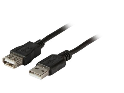 Proline USB2.0, Verlengkabel type A naar type A, zwart, 3m