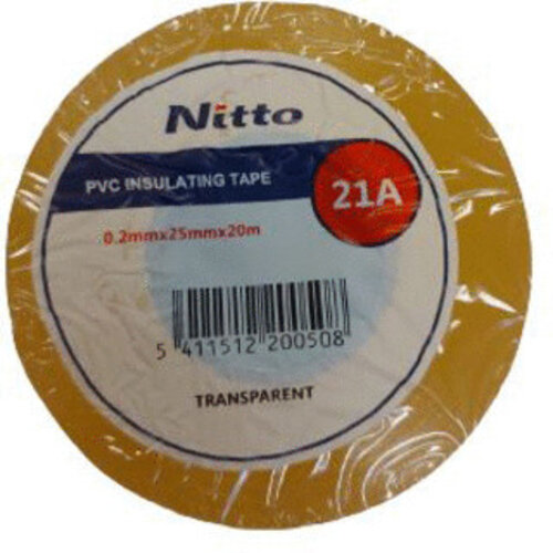 Proline Tape, Nitto, PVC, 25mm, transparant, rol 10m