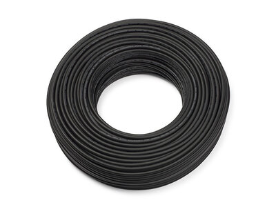 Proline Datakabel, Cat6/E, U/UTP 250Mhz, PE zwart, Fca, OD= 6.8mm (AWG23), Outdoor, 100 meter