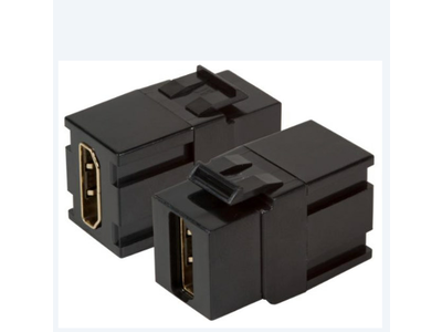 Proline HDMI Snap-In Keystone adapter, zwart, type A- type A, tbv Paneel