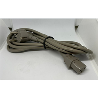 230v Netsnoer schuko Male (haaks) naar C13 Female, 2.5m, Grijs