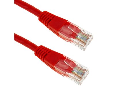 Datwyler Datwyler Patchkabel S/UTP Cat5e, flex, PVC, rood Datwyler Datwyler Patchkabel S/UTP Cat5e, flex, PVC, rood