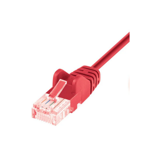 Datwyler Datwyler Slim Line Patchkabel, U/UTP Cat6/E, flex, LSOH, rood