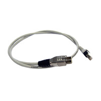 Datwyler Patchkabel 2 Pair STP,Tera rood-RJ45 grijs, (1-2 en 7-8), 1m