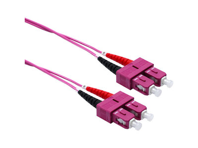 Proline Glasvezel Patchkabel, OM4, DX, SC-SC, Lila