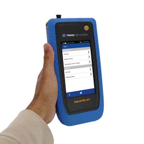 TREND Networks SignalTEK QT Pro – 10G/100G tester voor koper, glas en Wi-Fi