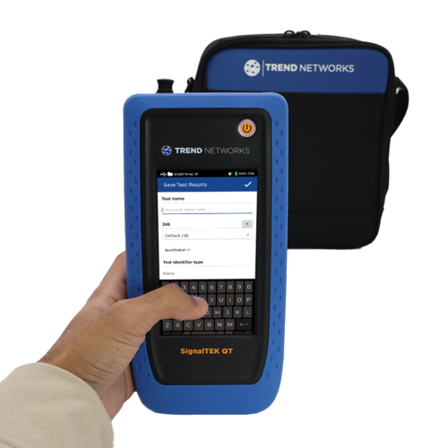 TREND Networks SignalTEK QT Pro – 10G/100G tester voor koper, glas en Wi-Fi