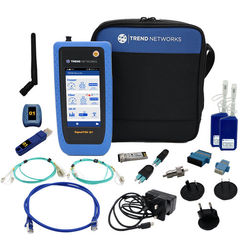 TREND Networks SignalTEK QT Pro – 10G/100G tester voor koper, glas en Wi-Fi