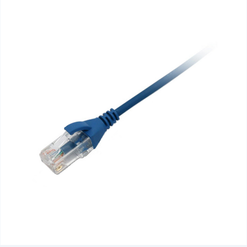 Datwyler Datwyler Slim Line Patchkabel, U/UTP Cat6/E, flex, LSOH, blauw