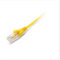 Datwyler Slim Line Patchkabel, U/UTP Cat6/E, flex, LSOH, geel, 1m