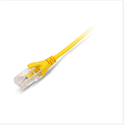 Datwyler Datwyler Slim Line Patchkabel, U/UTP Cat6/E, flex, LSOH, geel, 1m