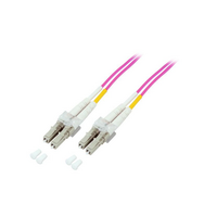 Glasvezel Patchkabel, OM4, DX, LC-LC, Lila