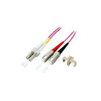 Glasvezel Patchkabel, OM4, DX, LC-SC,Lila