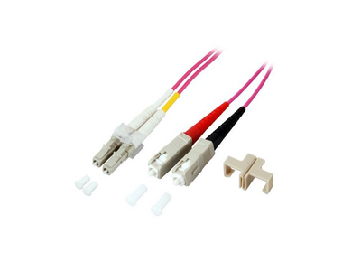 Proline Glasvezel Patchkabel, OM4, DX, LC-SC,Lila