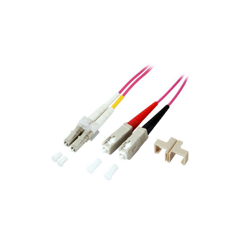 Proline Glasvezel Patchkabel, OM4, DX, LC-SC,Lila