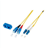 Glasvezel Patchkabel, OS2, DX, LC/PC-SC/PC,Geel