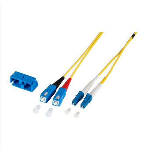 Proline Glasvezel Patchkabel, OS2, DX, LC/PC-SC/PC,Geel