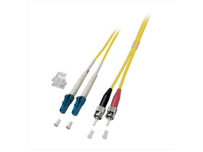 Proline Glasvezel Patchkabel, OS2, DX, LC-ST, Geel