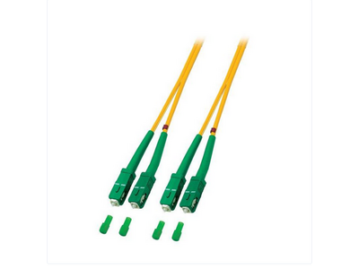 Proline Glasvezel Patchkabel, OS2, SX, SC/APC8-SC/APC8, 2m, Geel