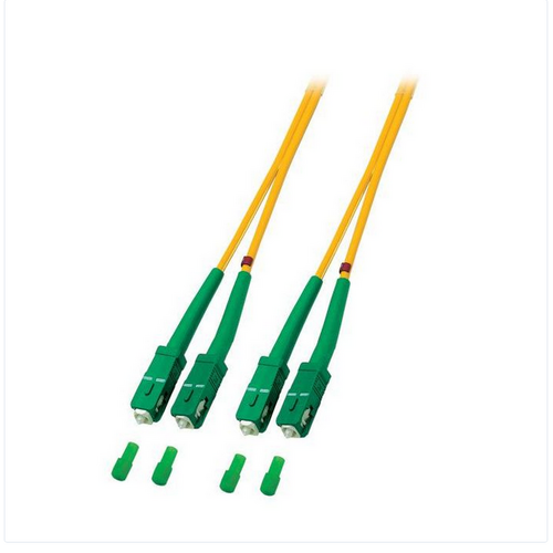 Proline Glasvezel Patchkabel, OS2, SX, SC/APC8-SC/APC8, 2m, Geel