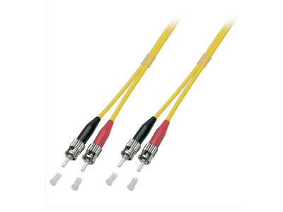 Proline Glasvezel Patchkabel, OS2, DX, ST-ST, Geel