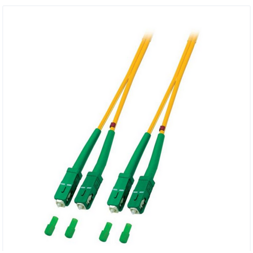 Proline Glasvezel Patchkabel, OS2, DX, SC/APC8-SC/APC8, Geel