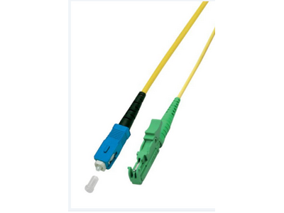 Proline Glasvezel Patchkabel, SX G657A, OS2, 9/125, SC/UPC-E2000/APC8, LSZH, geel, 3m