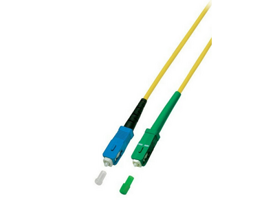 Proline Glasvezel Patchkabel, DX G657A, OS2, 9/125, SC/UPC-SC/APC8, LSZH, geel, 1m